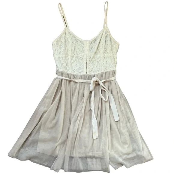 AEO Tulle & Lace Mini Dress - Picture 1 of 6